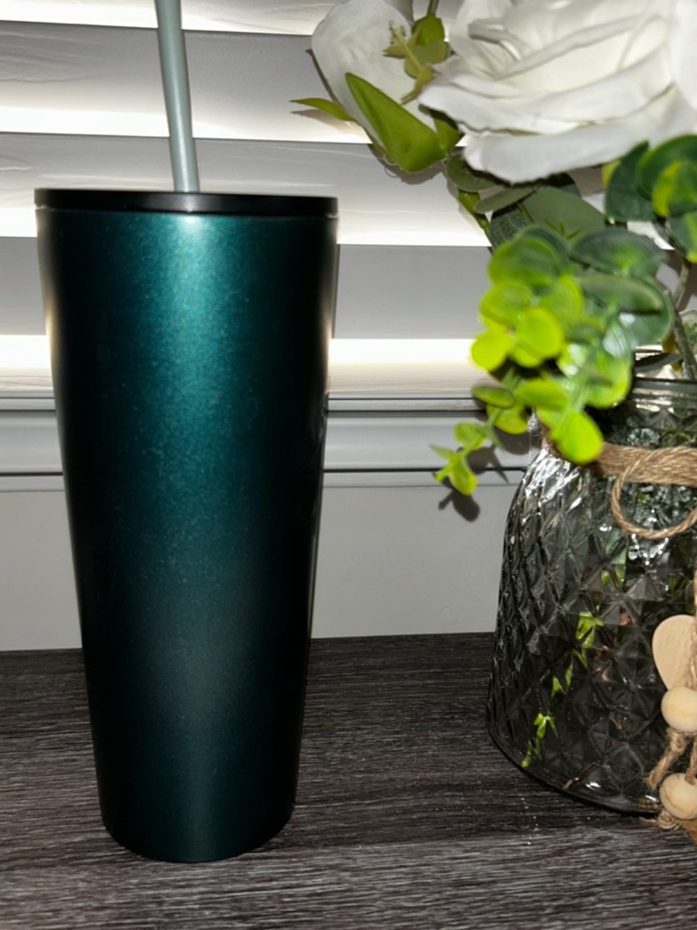 Starbucks Stainless Steel 24 Oz Double Cold Cup Tumbler 2020 Black Green - Picture 3 of 8